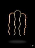 Hair comb with 4 prongs