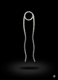 Double hair pin silver plated