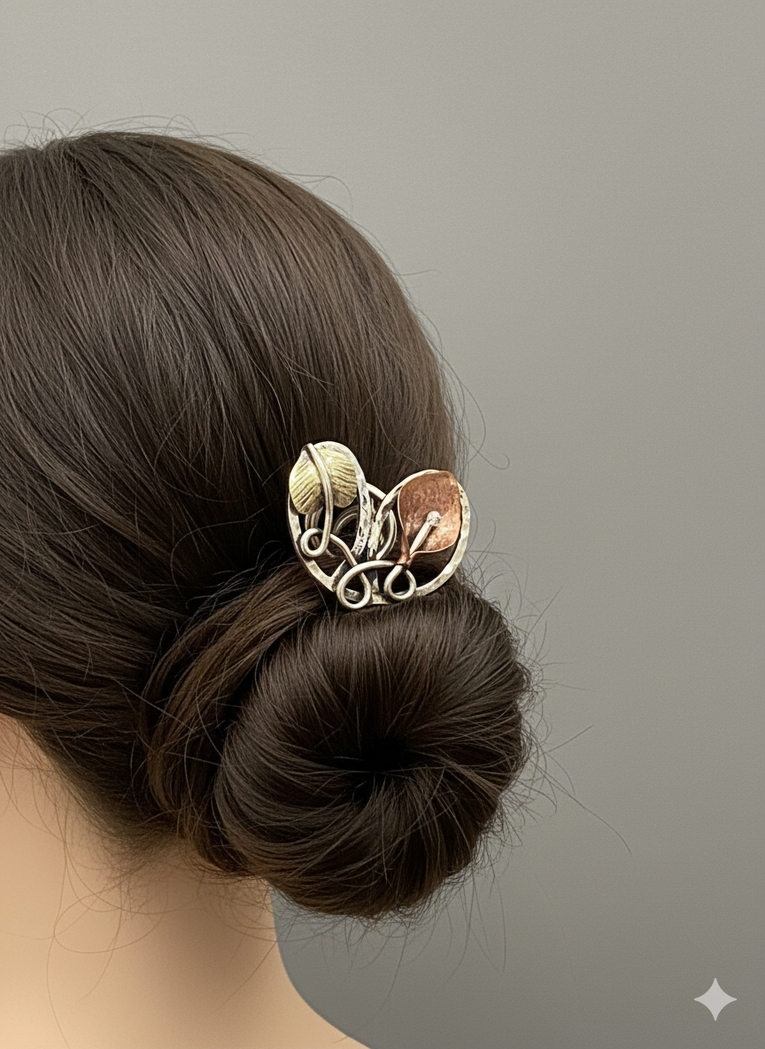 Large hair screw, mixed metals