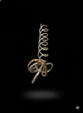 Small hair screw, mixed metals