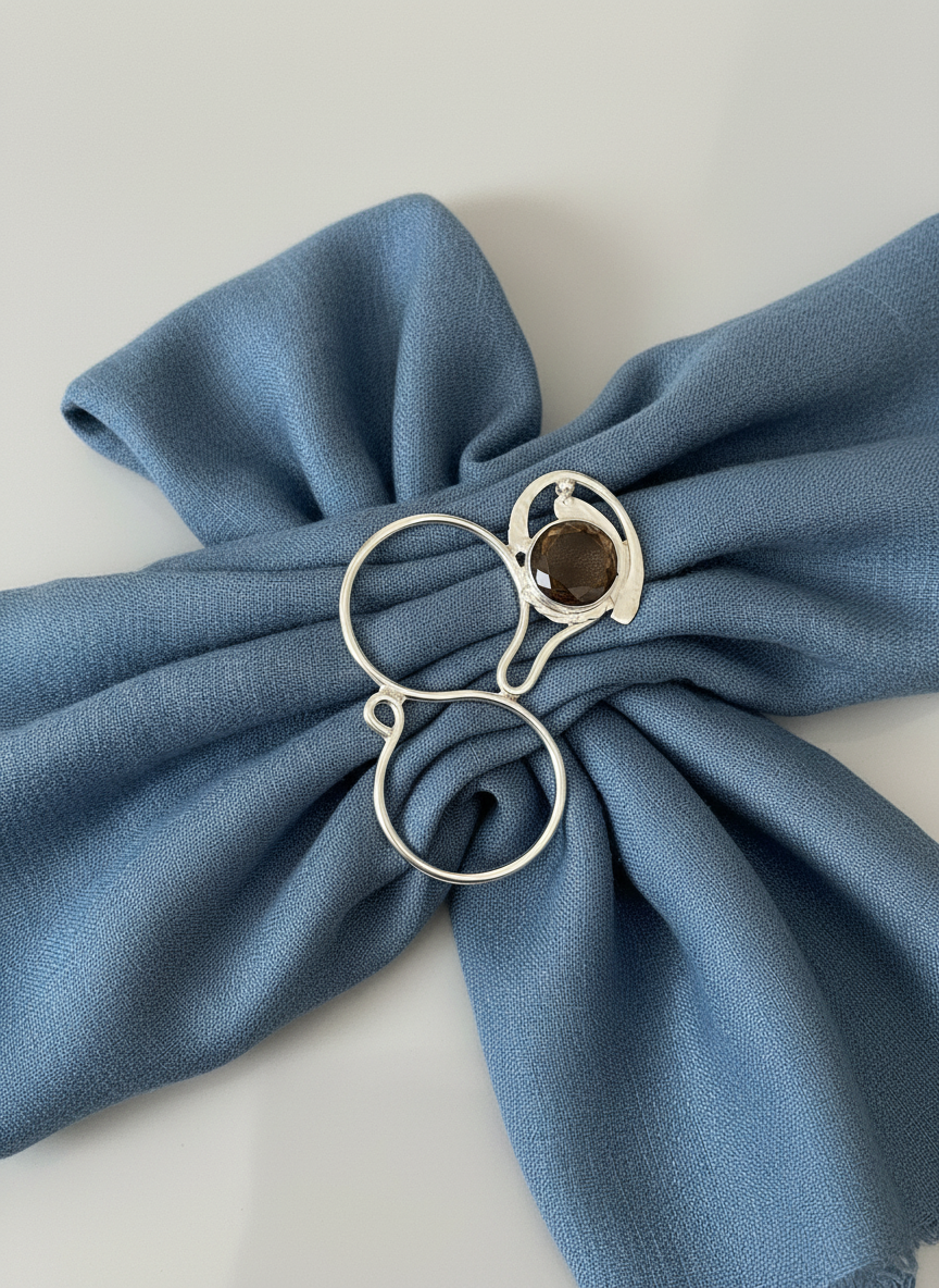 Scarf ring figure 8 large