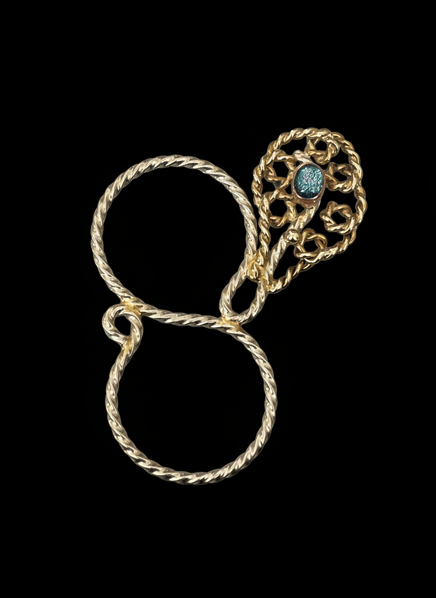 Scarf ring figure 8  #0003