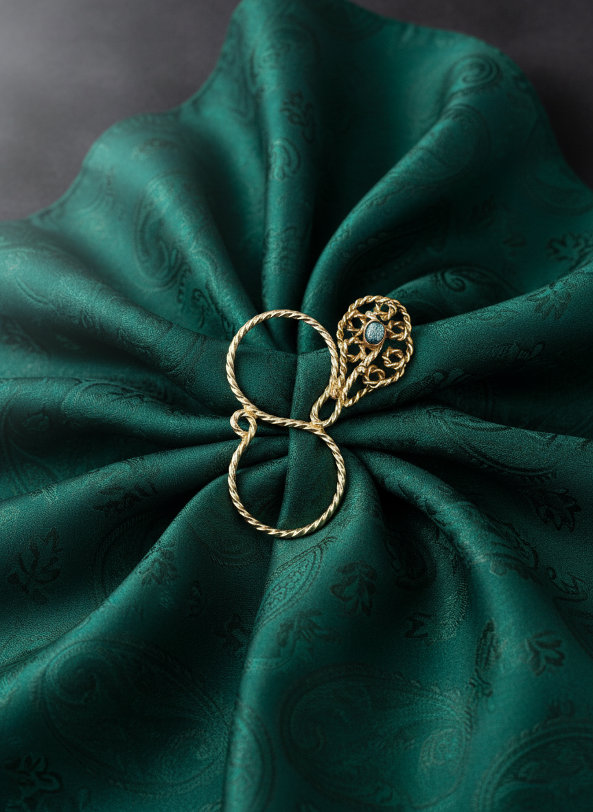 Scarf ring figure 8