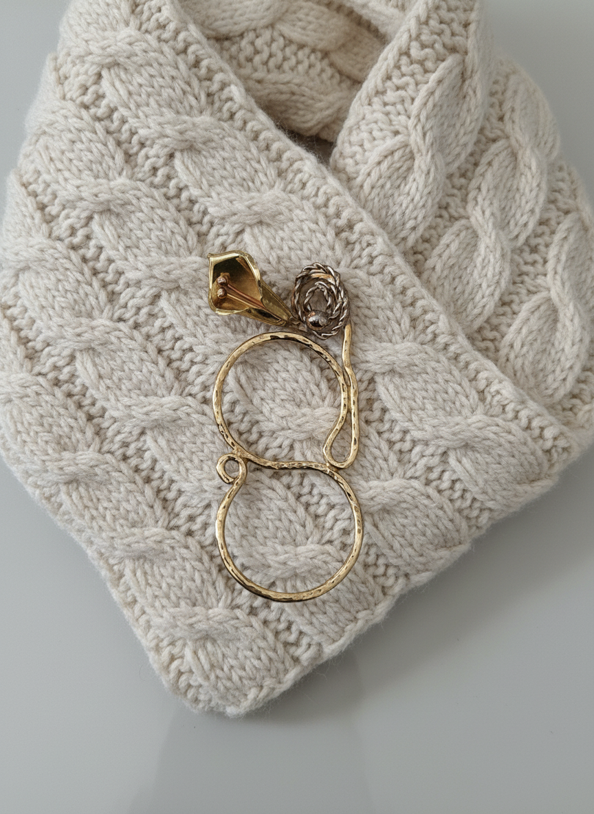 Scarf ring figure 8 large