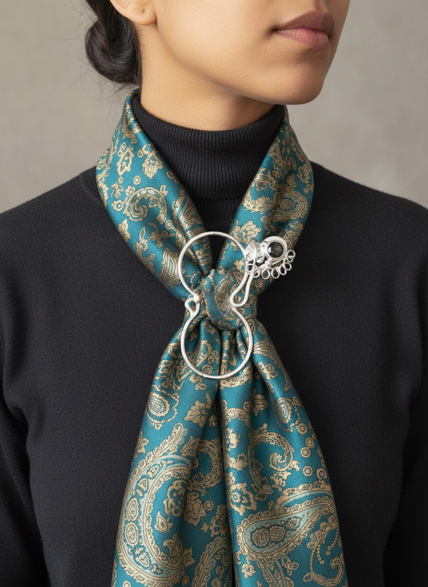 Scarf ring figure 8 large
