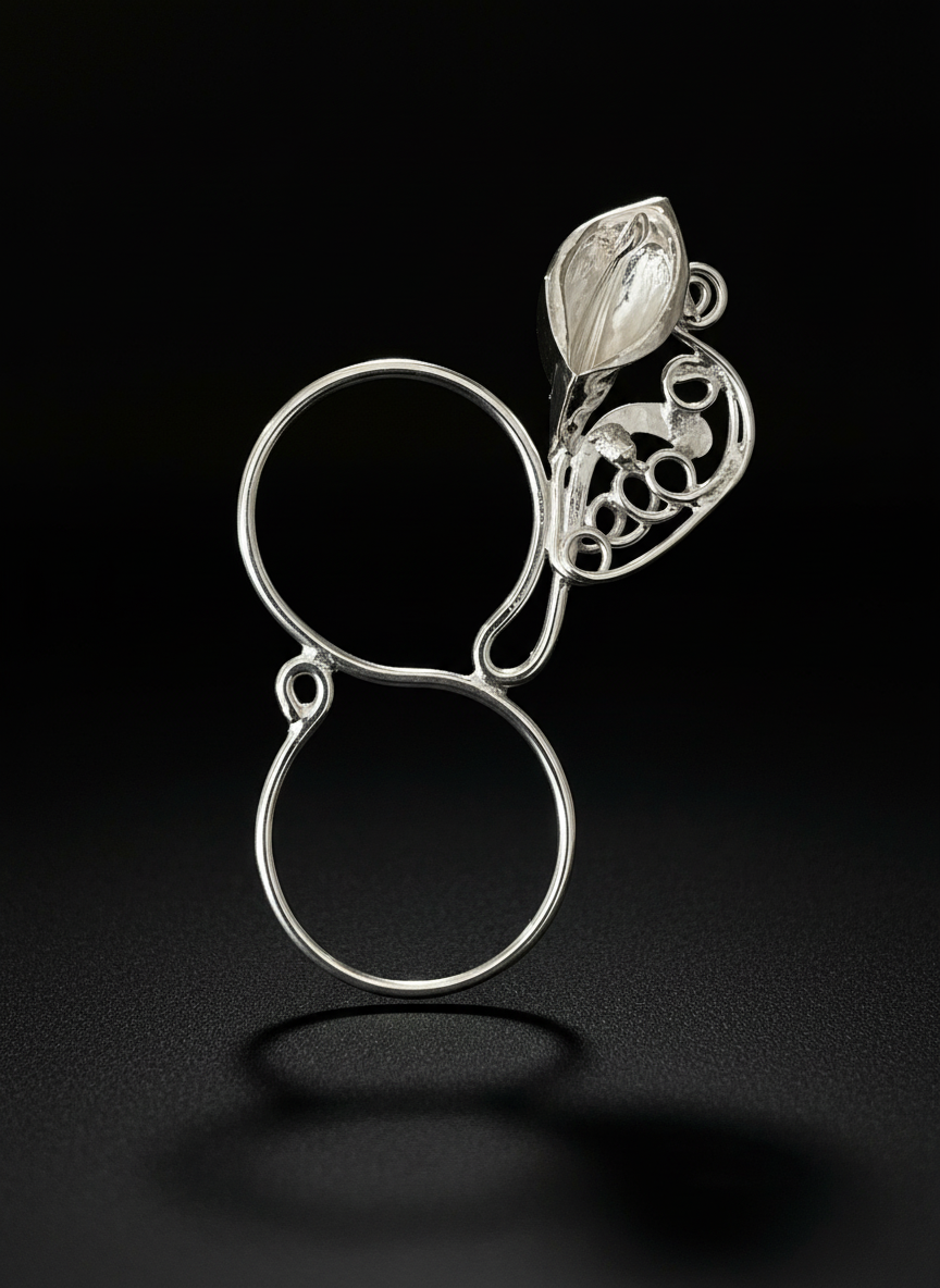 Scarf ring figure 8 large