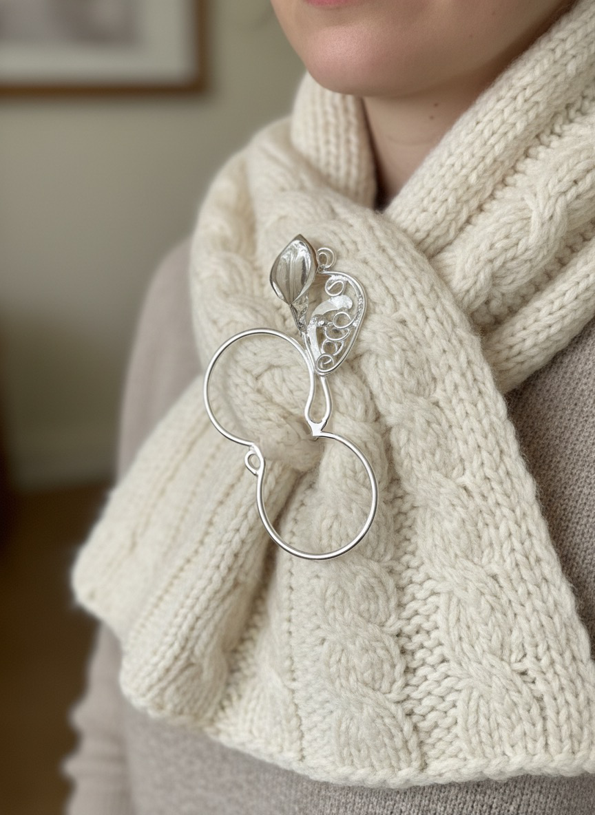 Scarf ring figure 8 large