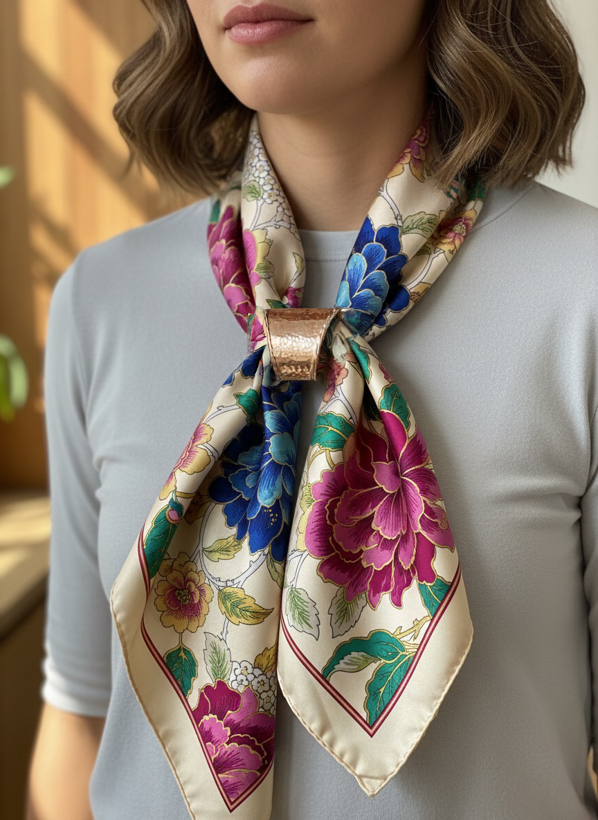 Small scarf ring, plain