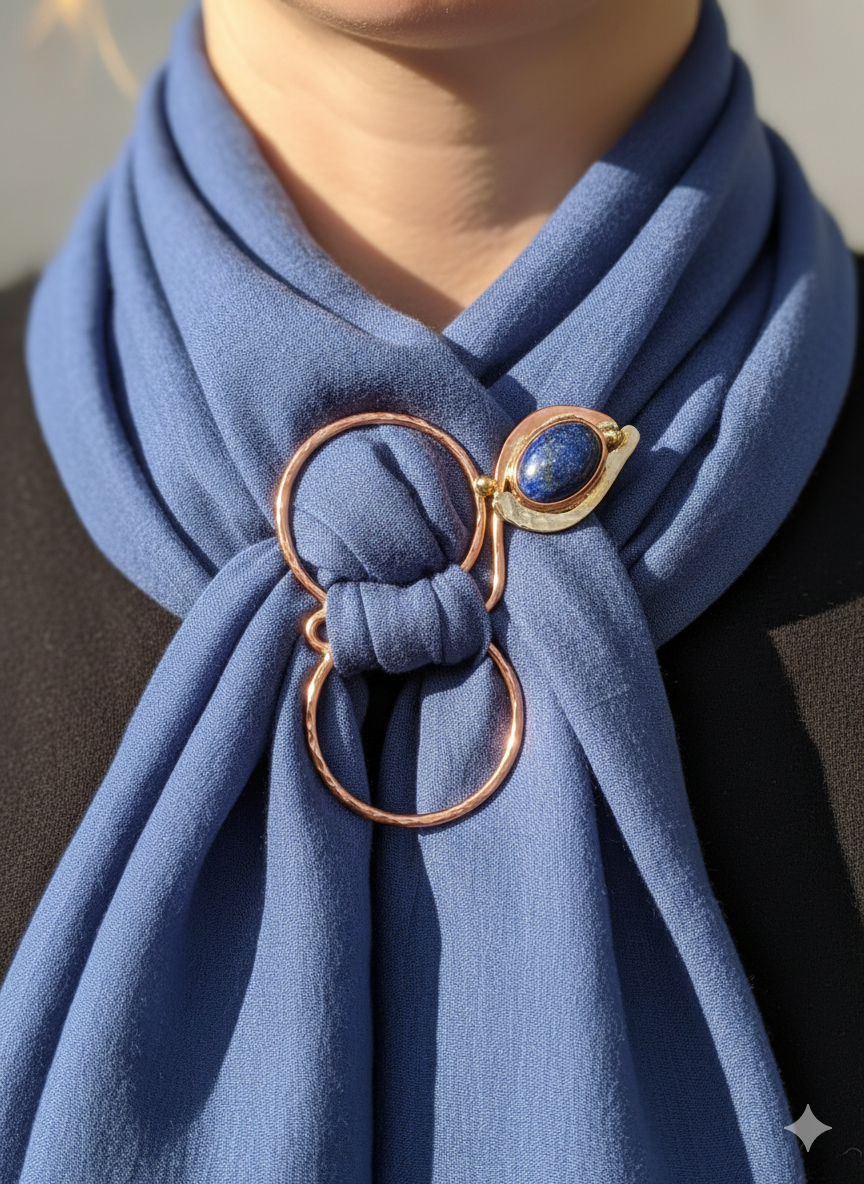 Scarf ring figure 8
